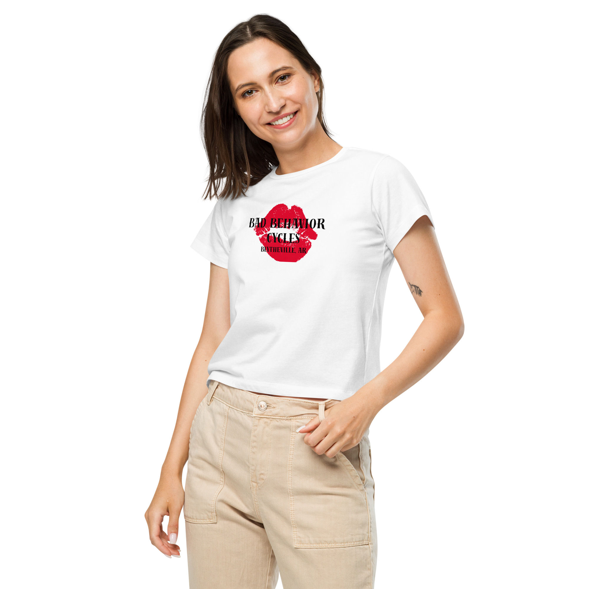 Loud Pipes and Lipstick Cropped tee