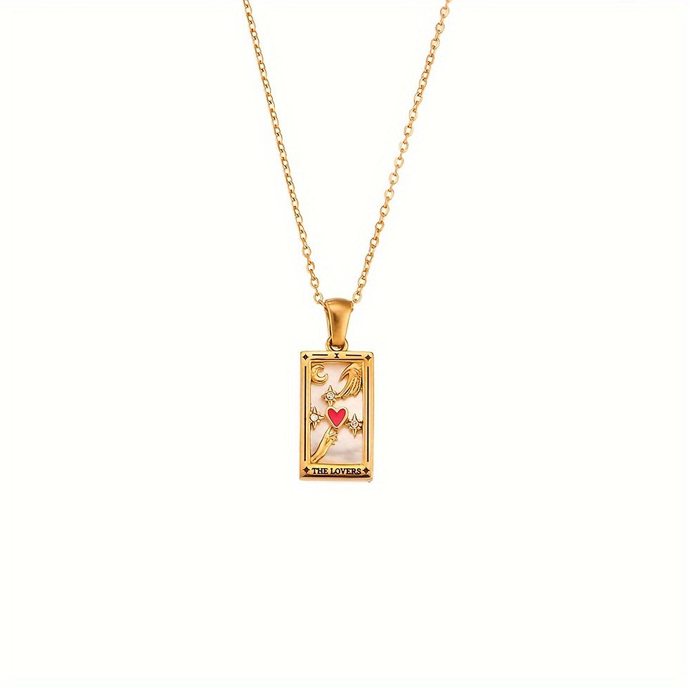 Thumbnail: Original New Tarot Tarnish Free Stainless Steel Necklace