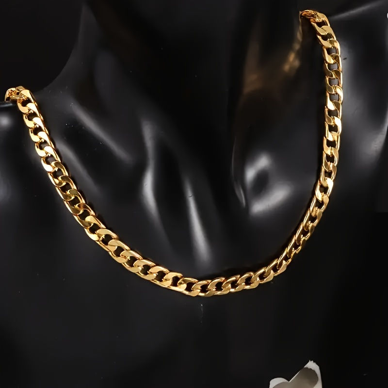 Thumbnail: 3pcs/set Punk Rock Stainless Steel Jewelry Set - Retro Classic Mens Fashion Neck