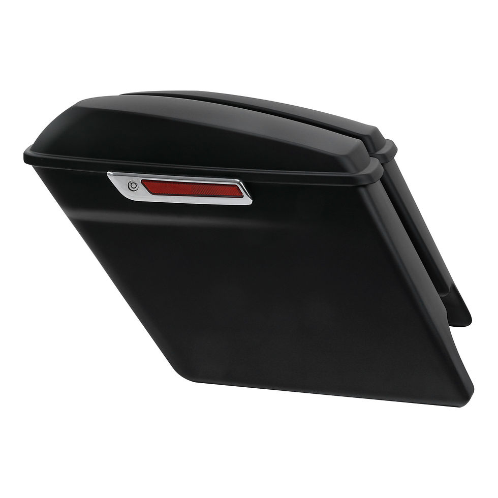 Thumbnail: Vivid Black 4" Stretched Saddlebags Fit For Harley Touring