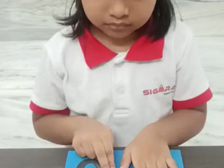 Sandpaper Tracing by Kids