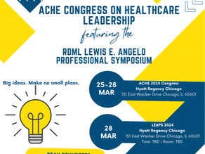 ACHE Congress & Navy LEAPS: Save the Dates