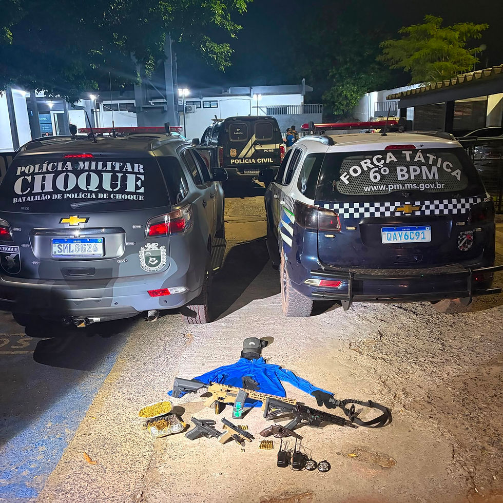 Polícia Militar lidera resposta integrada e firme contra o crime organizado em Corumbá