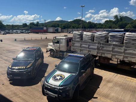 Carga de 27 toneladas de insumo químico é retida na fronteira de Corumbá