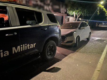 Veículo furtado na Vila Piloto é localizado em valeta após tentativa de extorsão em Três Lagoas(MS)