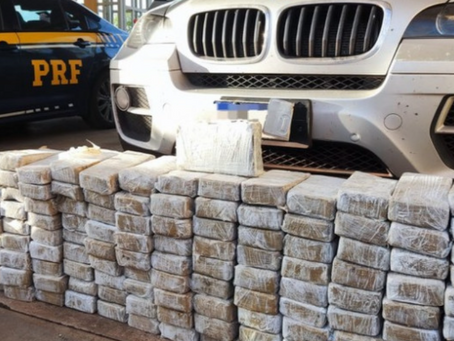 PRF apreende 130 quilos de cocaína em BMW que saiu de Corumbá