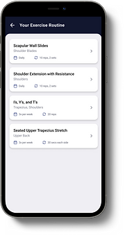 High-fidelity prototype of the Proxy app care plan page