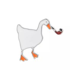 Pins Canard Blanc avec Pipe