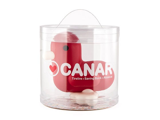 Grande Tirelire Canard – À Nettoyer – Occasion