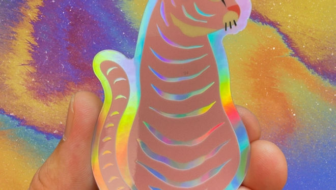 Autocollant Tigre Holo