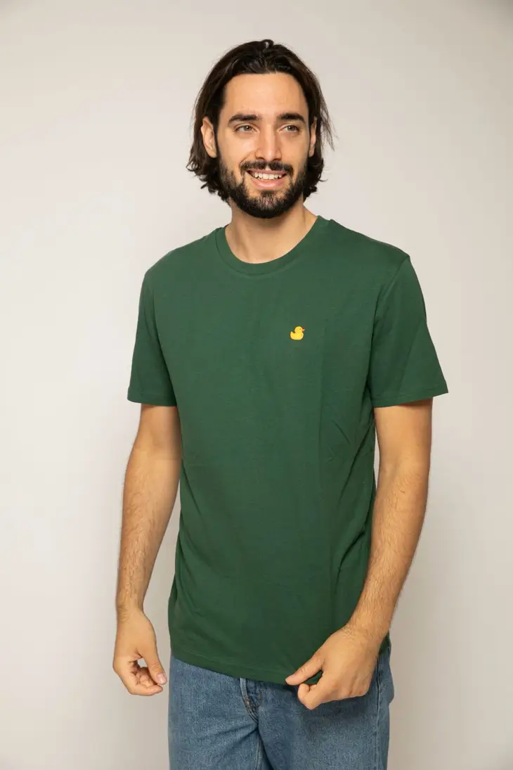 Thumbnail: T-Shirt Vert Foncé Canard Jaune