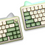 Thumbnail: XVX Cute Matcha Bear Keycaps Green MOA Profile Double Shot PBT Keycaps for Gater