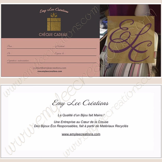 Chèque Cadeaux Version Papier avec Envel