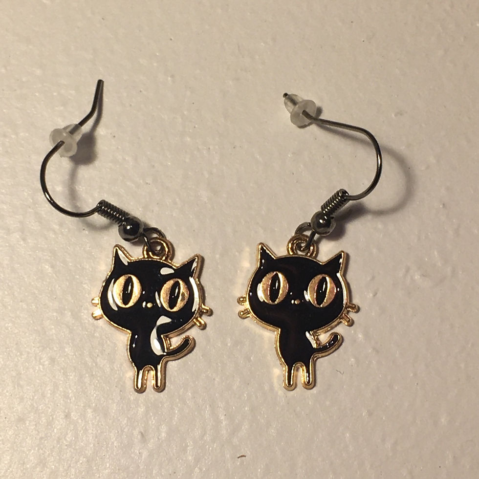 Miniature : Boucles d’Oreilles Manga Black Cats