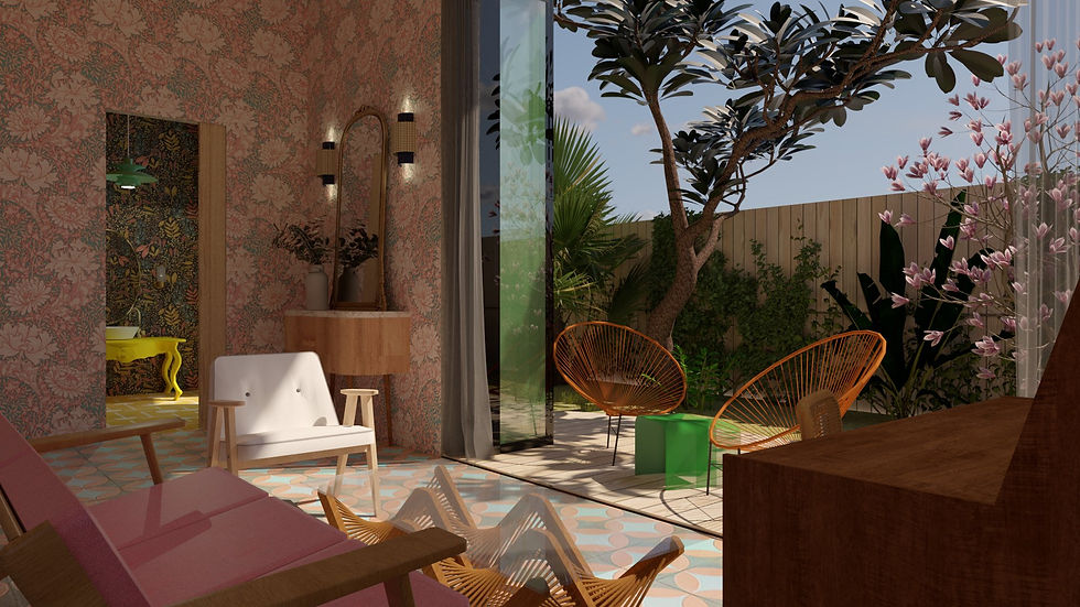 TALLER sala+jardin+baño