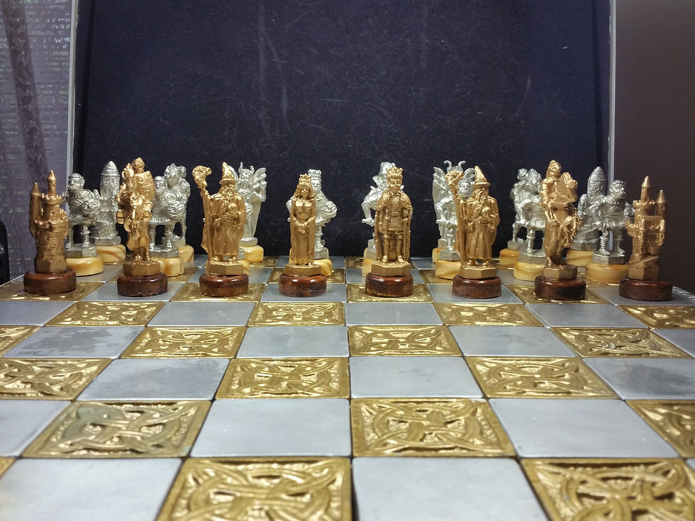 Thumbnail: Fantasy Chess Set in lead free pewter