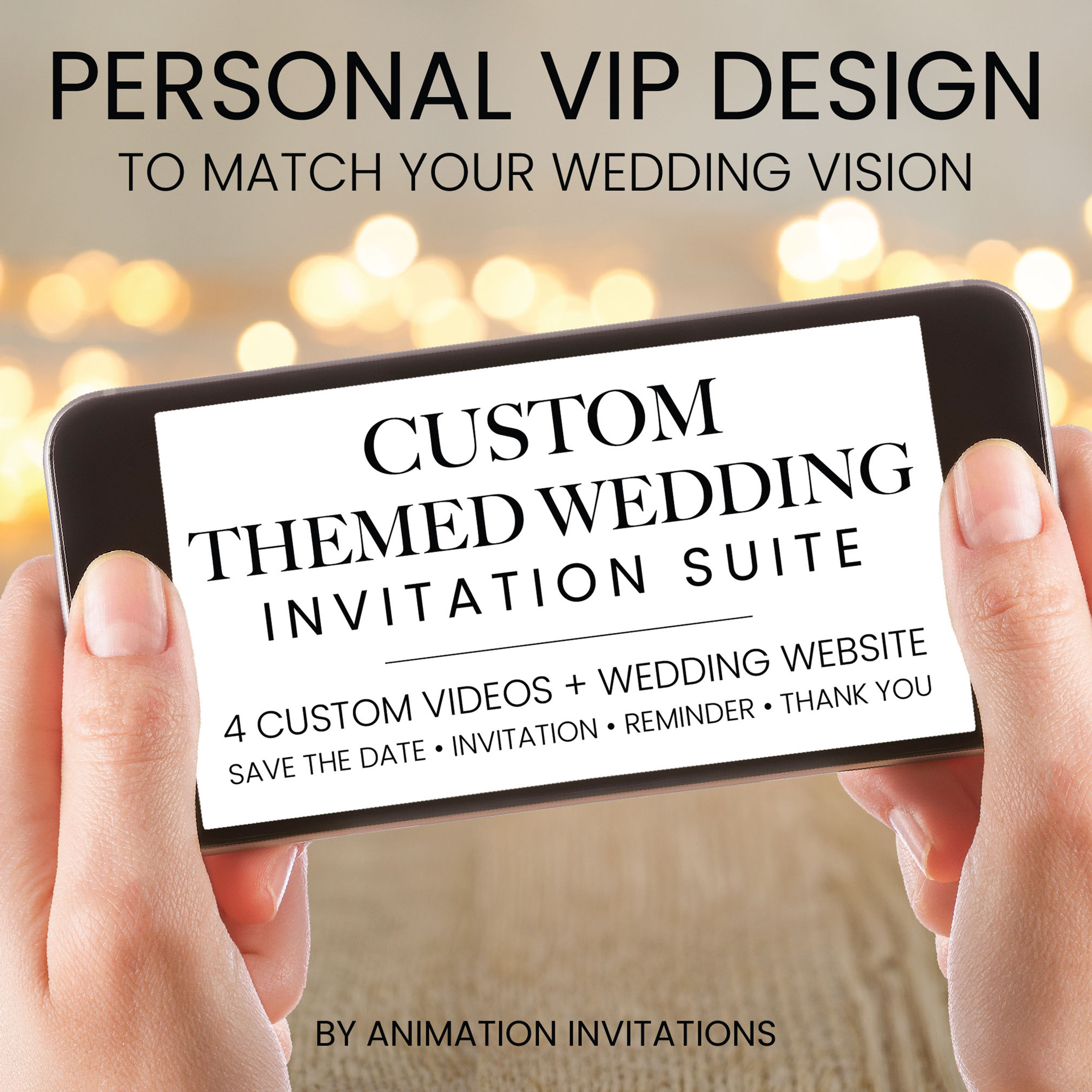 Custom Themed Wedding Invitation Video Suite