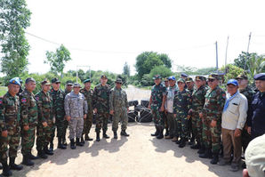 A seven-nation Interim Observer Team (IOT), led by Malaysian Defence Attaché to the Kingdom of Cambodia, conducted an observation visit
