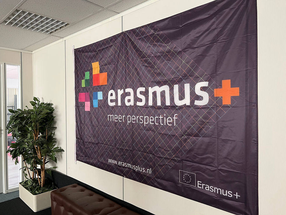 Erasmus+ Flag at ATILIM GYM-Amstelveen
