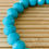 Thumbnail: Blue Seafoam Faceted Glass Beads w Bamboo Coral Gemstone w Silver Spacers