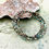 Thumbnail: Memory Wire Wrap Bracelet w Assorted Seed Beads + Agate Gemstones