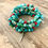 Thumbnail: Turquoise + Red Coral Gemstones, Blended Stones + Silver Charms + Spacers