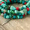 Thumbnail: Turquoise + Red Coral Gemstones, Blended Stones + Silver Charms + Spacers
