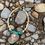 Thumbnail: Sand Jasper + Chrysoprase Gemstones w Gold Rhinestone Starfish, Clasp + Spacers