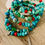 Thumbnail: Turquoise + Red Coral Gemstones, Blended Stones + Silver Charms + Spacers
