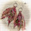 Thumbnail: Vintage Boho Fabric Tassel Earrings on Silver Hooks