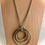 Thumbnail: Silver Rings Pendant Necklace on Silver Chain