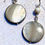 Thumbnail: Sand Jasper Gemstones + Cream Shells on Silver Hooks