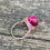 Thumbnail: Fuchsia Agate Gemstone Ring