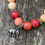Thumbnail: Peach Agate + Red Quartzite Gemstones w Elephant Charm