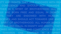 All human beings are born free and equal in dignity and rights. They are endowed with reas