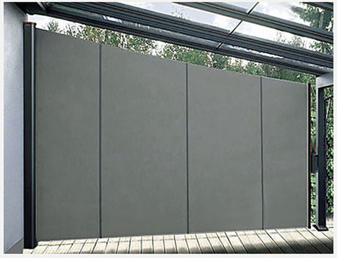 Seitenmarkise Slope seitlich an Terrassenüberdachung