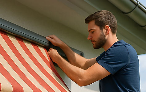 Markisenstoff wechseln