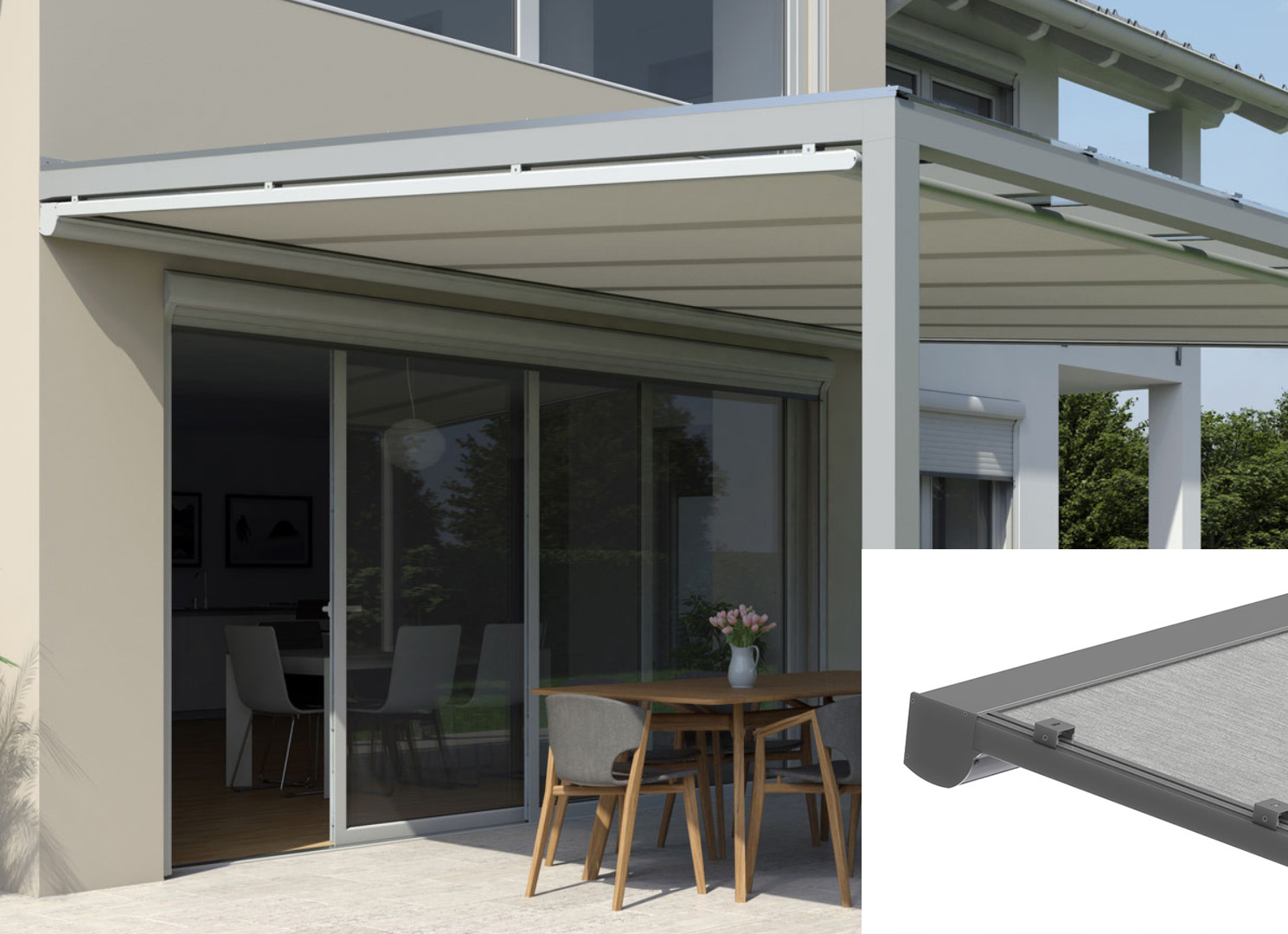 SOLATEX Unterglasmarkise UG50