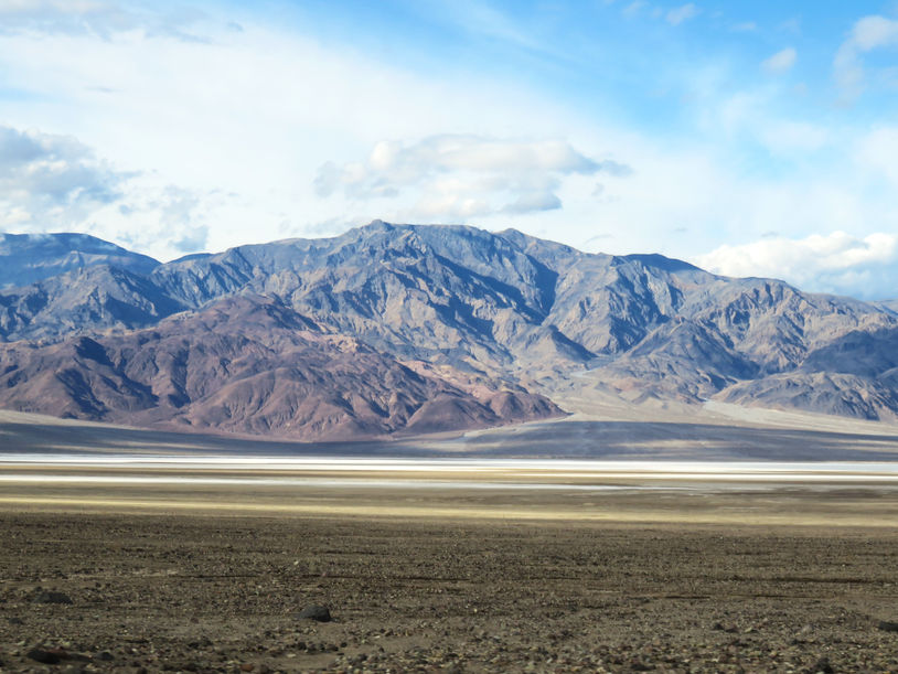 Panamint Mountains over the Salt Pan, Death Valley