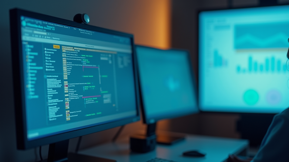 Close-up view of a computer screen displaying pharmaceutical compliance software