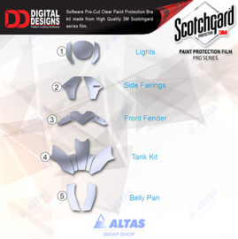 precut komplektai motociklams ppf