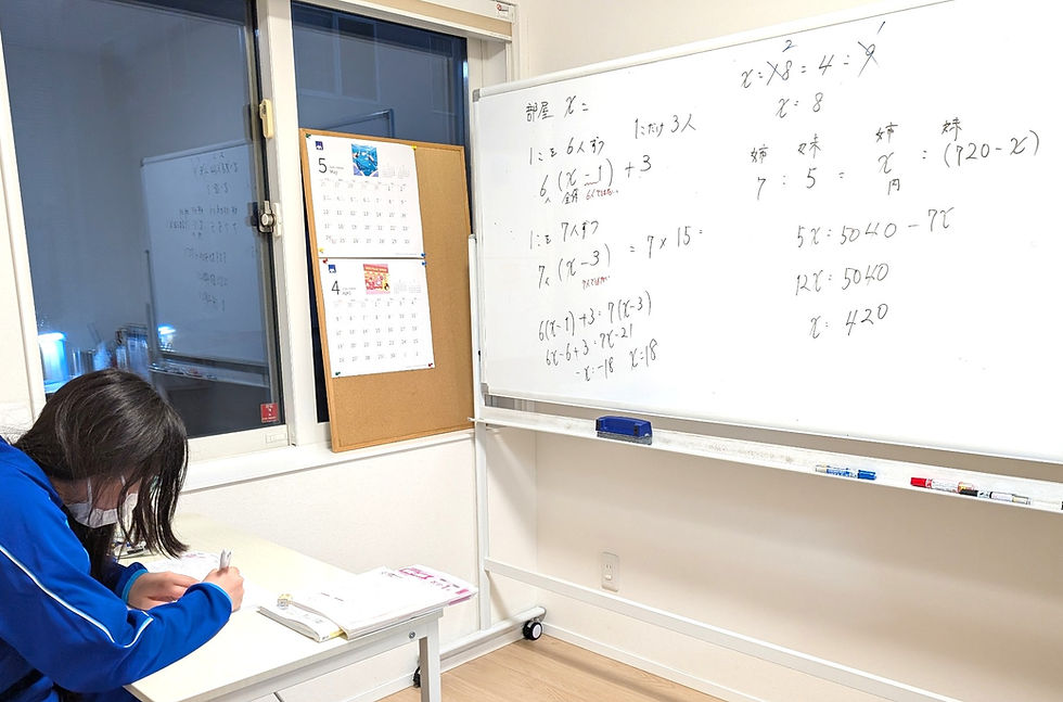 たむかい学習教室 個別指導 塾 数学 八戸市 中学生 高校生