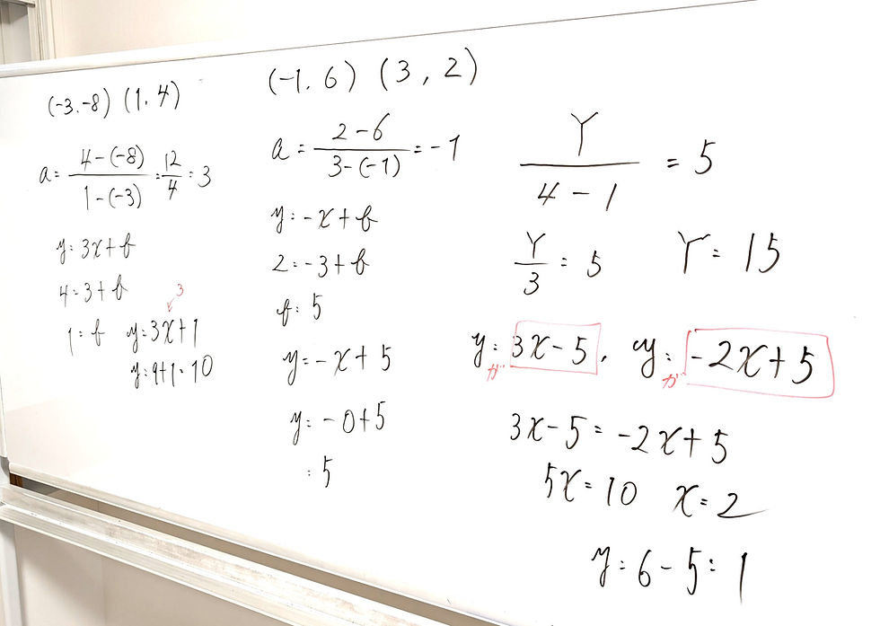 たむかい学習教室 個別指導 塾 数学 八戸市 中学生 高校生
