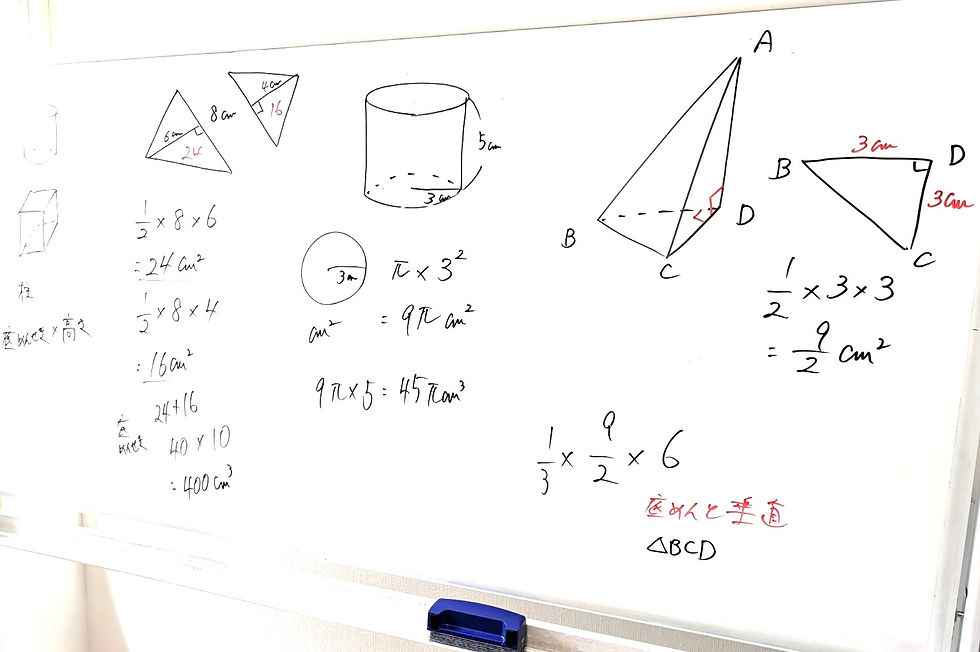 たむかい学習教室 個別指導 塾 数学 八戸市 中学生 高校生