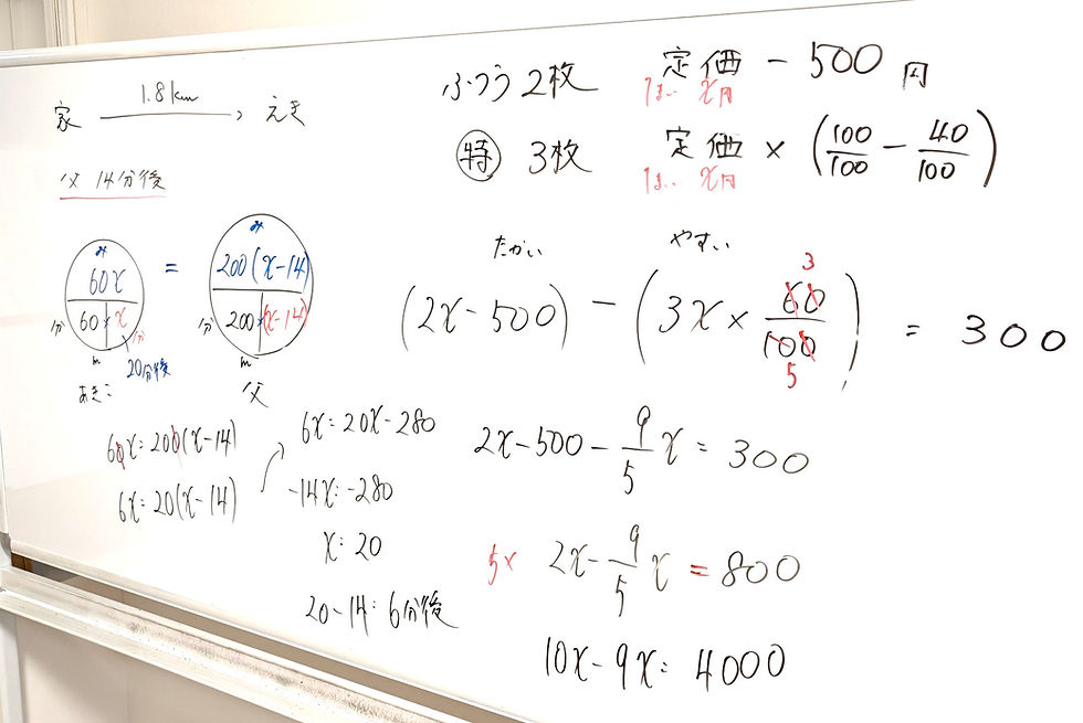 たむかい学習教室 個別指導 塾 数学 八戸市 中学生 高校生