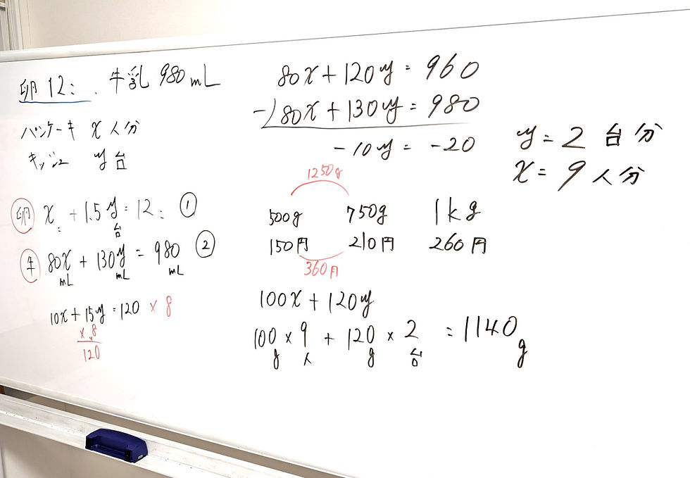 たむかい学習教室　個別指導　塾　数学　八戸市　中学生　高校生