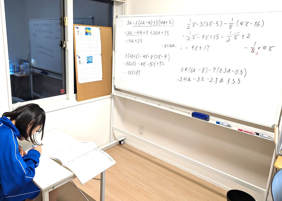 たむかい学習教室　個別指導　塾　数学　八戸市　中学生　高校生
