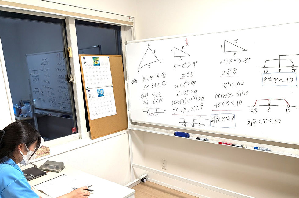 たむかい学習教室　個別指導　塾　数学　八戸市　中学生　高校生