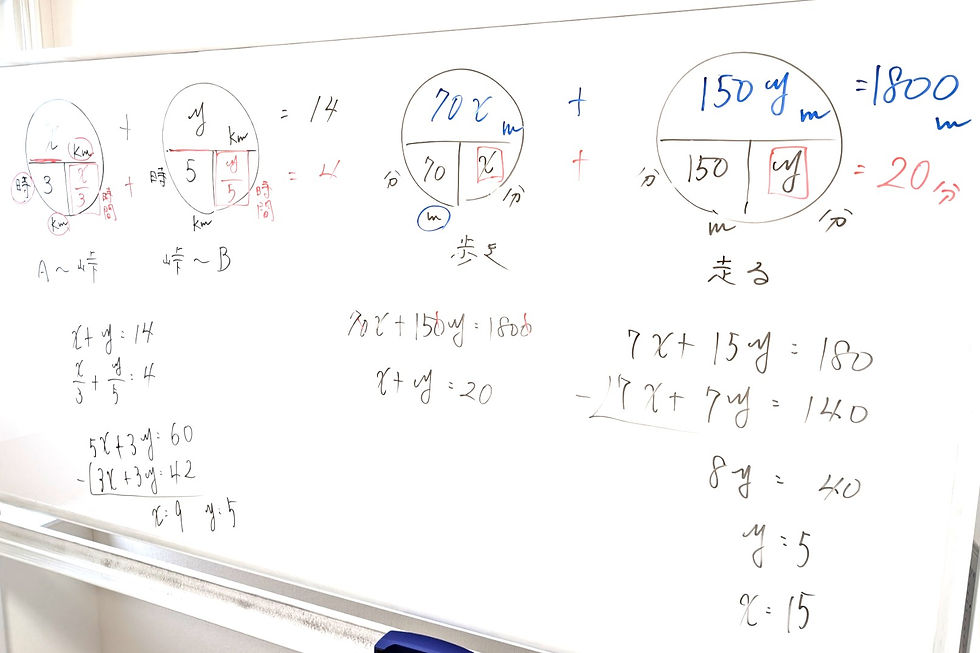 たむかい学習教室　個別指導　塾　数学　八戸市　中学生　高校生