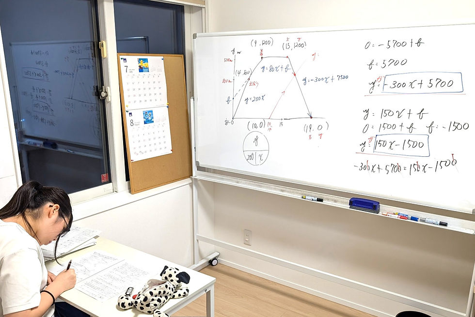 たむかい学習教室　個別指導　塾　数学　八戸市　中学生　高校生